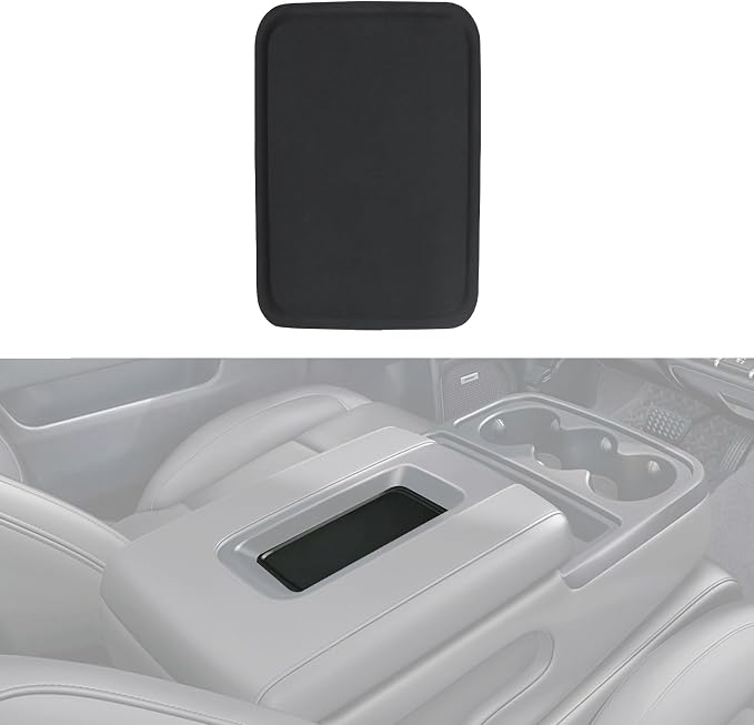 Front Seat Center Console Armrest Liner Mat Compatible with 2014-2019 Chevrolet Chevy Silverado Suburban Tahoe GMC Sierra Yukon XL Replaces 22876379