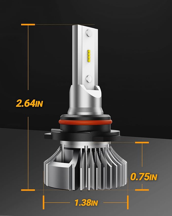 SEALIGHT 9006 Fog Light Bulbs, 400% Brightness 9006 HB4 Fog Lights LED Bulb, 6000K White 9006 Fog Lights for Car, 50,000 HRS Lifespan Replacement Fog Light Bulbs, IP68 Waterproof, Pack of 2