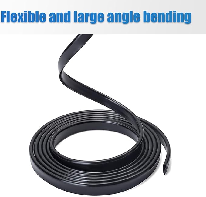 Car Door Edge Protector, 16.4Ft Anti-collision Silicone Trim, U Shape Soft Car Door Edge Protection Strip, Universal for Most Cars, Trucks, SUVs (Black)