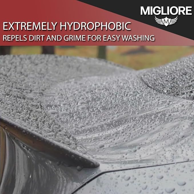 Migliore Strata Coating: High Gloss SiO2 PRO Ceramic Coating & Car Sealant │ 1-2 Years of Protection │ Apply After Car Wash Clay Bar Buffer Polisher │ Auto Marine Boat Motorcycle