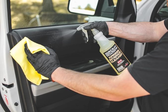 P & S PROFESSIONAL DETAIL PRODUCTS Xpress Interior Cleaner – Safe for Leather, Vinyl, Plastic & More, Removes Dirt, Grease & Oil, No Residue, Fresh Scent, No Dilution Needed - 32 Oz.