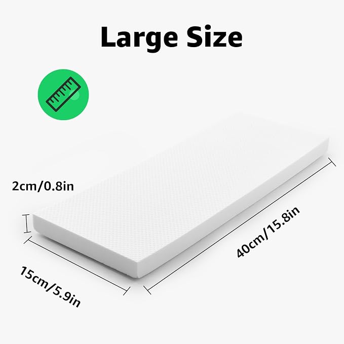 Garage Wall Protector for Car Doors, 2 Pack Garage Car Door Protector Anti-Collision Self Adhesive EVA Foam for Warehouse Parking Assist(White 15.8"x5.9"x0.8")
