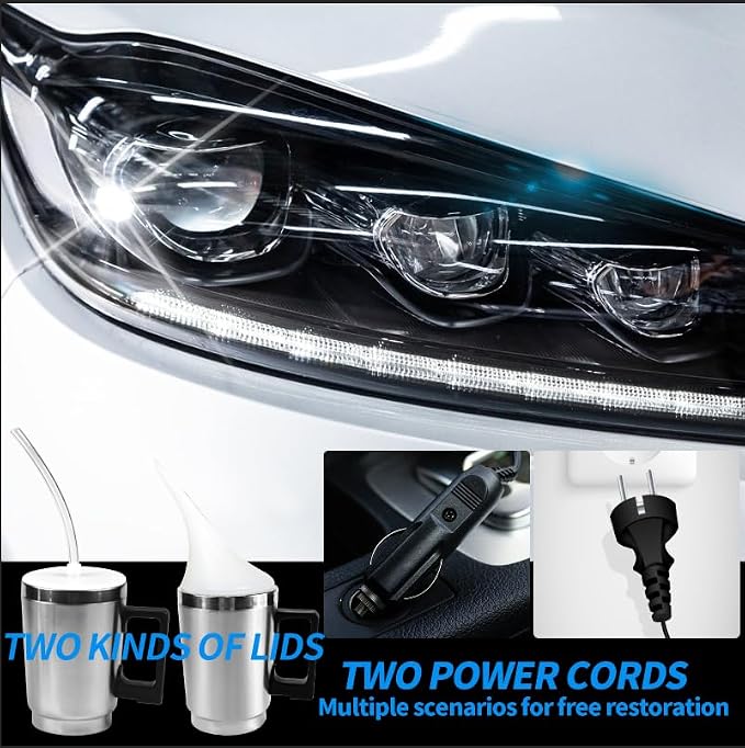 Headlight Restoration Kit, 800g Vapor Headlight Restoration Kit, Head Light Lens Restore Kit with 800g Repair Liquid for Repair Headlight Yellowing/Vague/Scratch/Oxidation