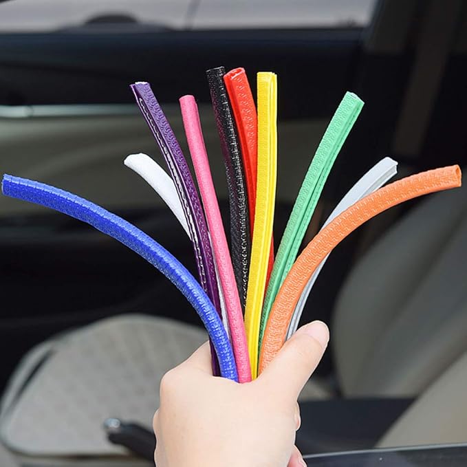 Garneck Car Door Edge Guards Rubber U Shape Edge Trim Seal Strips Protector Car Door Edge Protection for Auto Vehicle 10M
