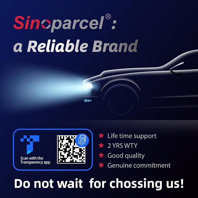 Sinoparcel D2S Xenon HID Headlight Bulbs - 8000K 35W High Low Beam 66240 85122UB 66040, etc Replacement Lights - Pack of 2