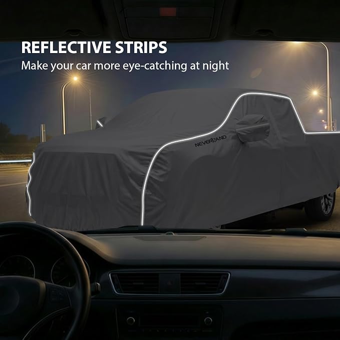 NEVERLAND Car Cover Waterproof Heavy Duty All Weather Protection Snow Anti-UV Windproof Outdoor Full Car Cover