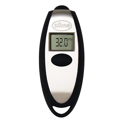 Slime 20112 Tire Gauge, Mini Digital, 5-150 psi, Compact and Accurate