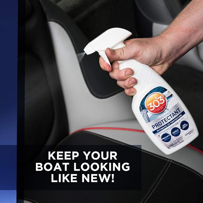 303 Marine Aerospace Protectant for Boat Vinyl, 32 oz | Provides UV protection for marine vinyl and surfaces while helping prevent fading, cracking, and staining.