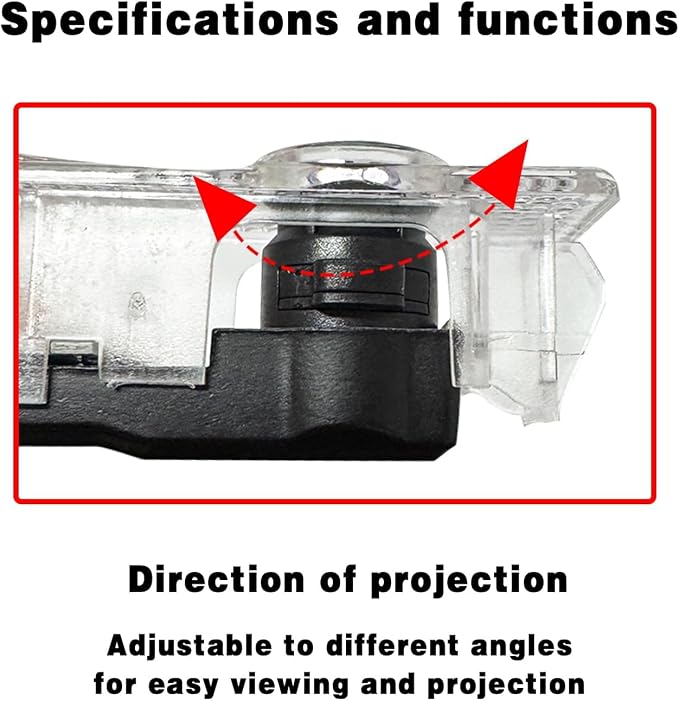 2 Pcs Car Welcome Lights, LED Door Projector Lights Compatible With 1/2/3/4/5/6/7/X1/X2/X3/X4/X5/X6/X7/M/Z/GT 50th Anniversary