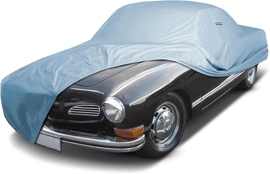 iCarCover Custom Car Cover for Volkswagen Karmann GHIA, Waterproof All Weather Rain Snow UV Sun Hail Protector for Automobiles, Automotive Full Exterior Indoor Outdoor Car Cover (Year Fits 1955-1974)