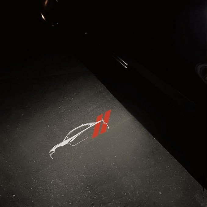 2Pcs Car Door Logo Lights Compatible with Charger 2010-present Puddle Lamps Projector Laser Door Shadow Light Puddle Lights Accessories (P1)