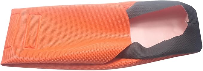Motorcycle Universal Seat Cover non-slip thick 3D particles suitable Rubber Striped Grip Gripper Soft For CRF WR WRF RMZ YZF SXF EXC EXC XC SX CR KLX 250 Dirt Pit Bike Motocross (Orange) (Orange)