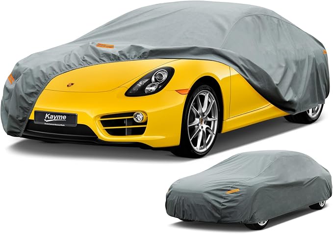 Kayme Heavy Duty Car Cover Custom Fit Porsche 718 Boxster Cayman 981 982 986 Waterproof All Weather for Automobiles, Full Car Cover - Sun, Rain & UV Protection