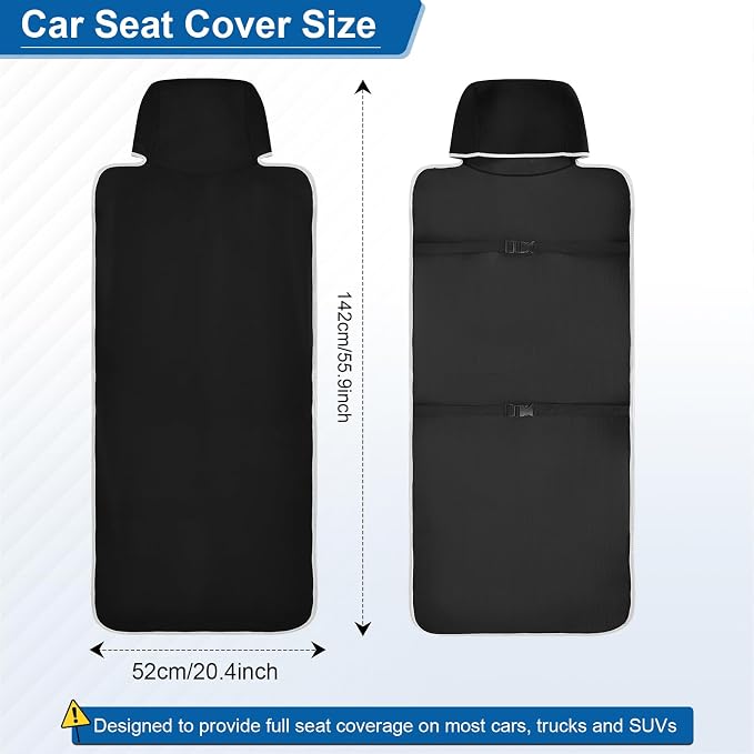 Towel Car Seat Cover, Neoprene Car Seat Covers | Towel Waterproof Seats Protector Covers for Automotive Van, Trucks and SUVs-2 Pack