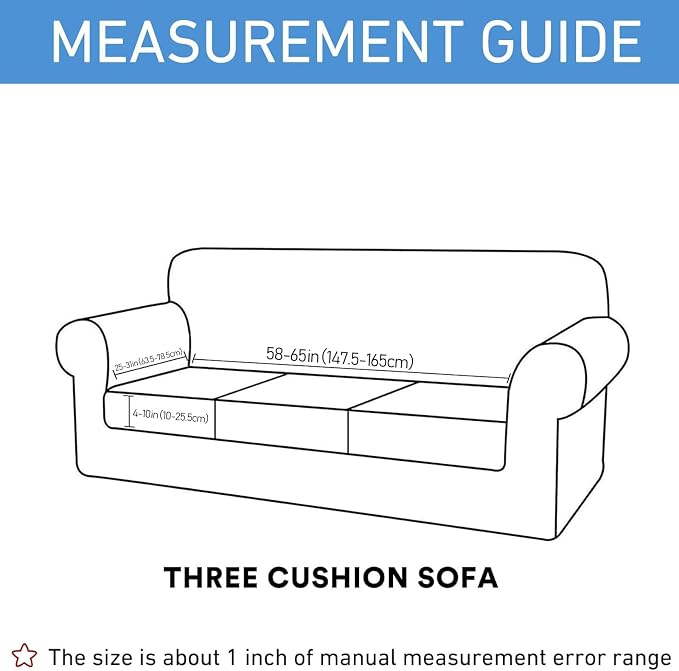 hyha Waterproof Couch Cushion Covers, Stretch Sofa Couch Seat Slipcover for Dog Washable, Non-Slip Waterproof Outdoor Cushion Covers for Patio Furniture Replacement (1 Piece for Large, Khaki)