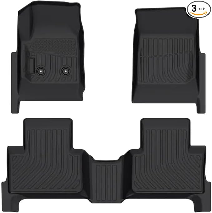 Cartist Floor Mats Custom Fit for 2015-2022 Chevy Colorado Crew Cab/GMC Canyon Crew Cab, All Weather Automobile Floor Mats for Colorado Accessories, Heavy Duty Rubber Mats