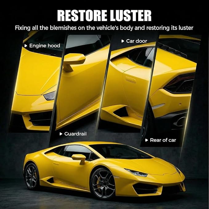 Car Scratch Removal Wax, 2026 New Scratch Remover for Vehicles, Car Paint Scratch Repair Kit for Deep Scratches, Universal Polishing Compound with Sponge (3pcs)