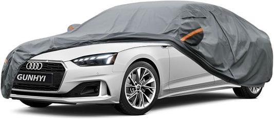 GUNHYI Premium Car Cover Custom Fit Audi A5/S5 Sedan, 16 Layers Heavy Duty Car Cover Waterproof All Weather with Zipper Door for Sun Rain Snow Dust Uv Protection