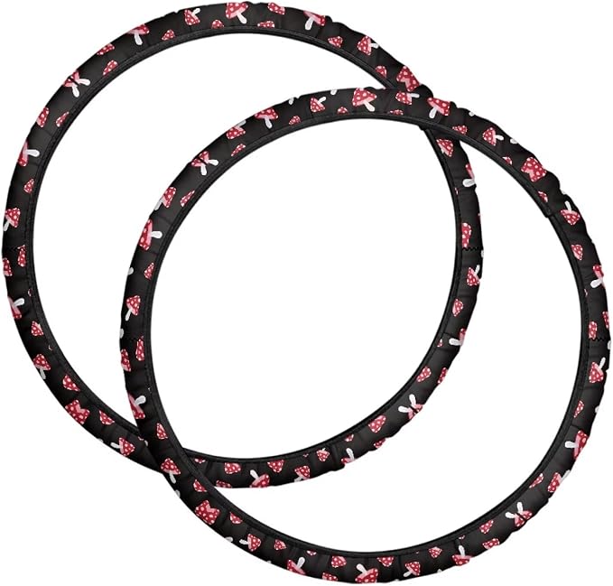 Mushroom Wheelchair Wheel Covers Non-Slip 24" Wheels Protective Cover to Protect Floors Carpets