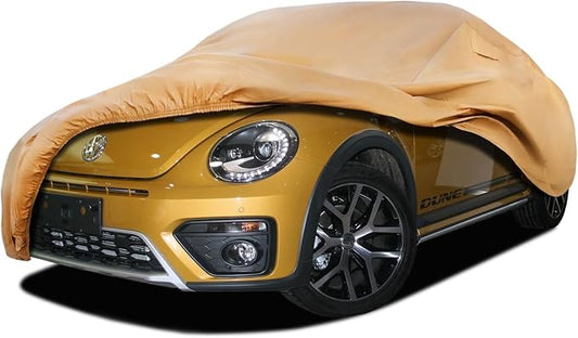 Heavy Duty Outdoor Car Cover Custom Fit for 2012-2019 Beetle Bug,Windproof All Weather Waterproof Sun Rain UV Dust Snow Protection Outdoor Car Covers