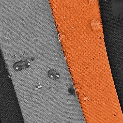 CAR PASS AquaShield Neoprene Waterproof Car Seat Covers Front Seats Only, High Back Bucket Seat Cover,Airbag Compatible,Seat Covers for Women Girl, Universal Fit for Auto Truck Van SUV (Black Orange)