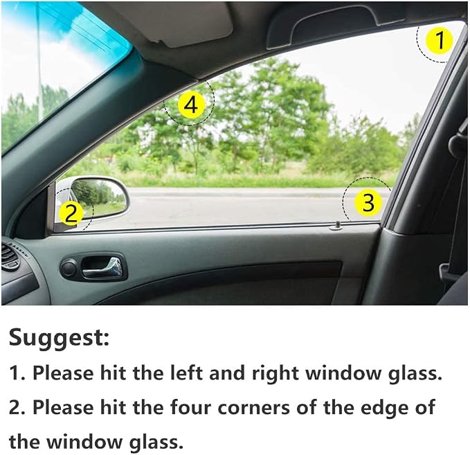 MOTORBUDDY 4-Pack Car Safety Hammer, Auto Emergency Escape Hammer with Window Breaker and Seat Belt Cutter, Striking Red Emergency Escape Tool for Car Accidents