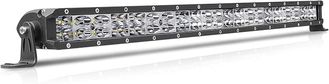 22 Inch Slim LED Light Bar 180W Slim Dual Row Light Bar for Trucks | Spot Flood Combo Beam, 1.6" Slim Single Row Structure