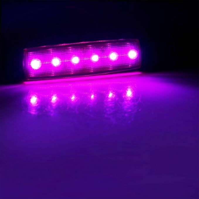 10 Pack LED Rock Strip Lights Waterproof Exterior Interior Lights Car Underglow Wheel Fender Well Lighting Kits for Golf Cart Jeep Wangler Offroad Truck Ford RV UTV ATV RZR Snowmobile (Purple)