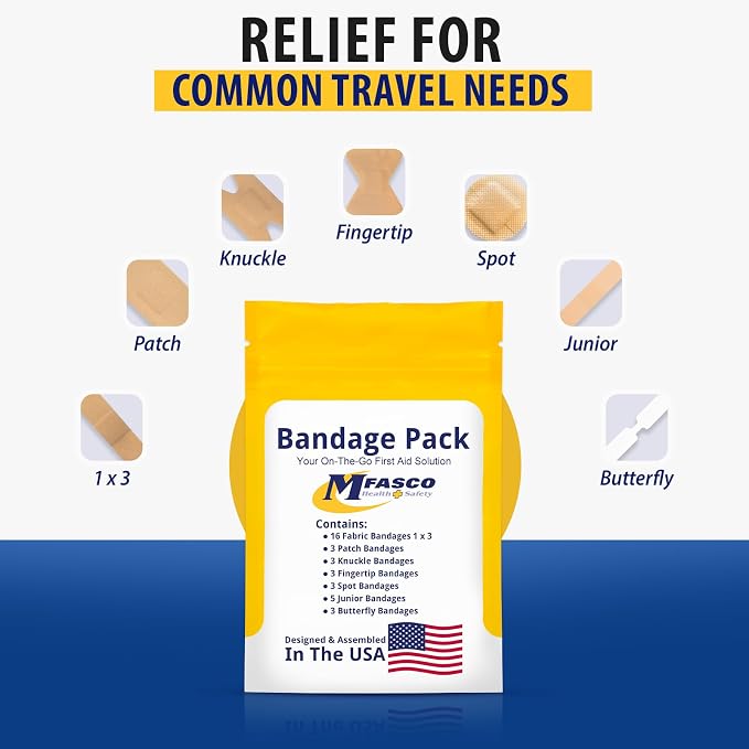 MFASCO First Aid Kit Refill Supplies Bandage Refill Pack