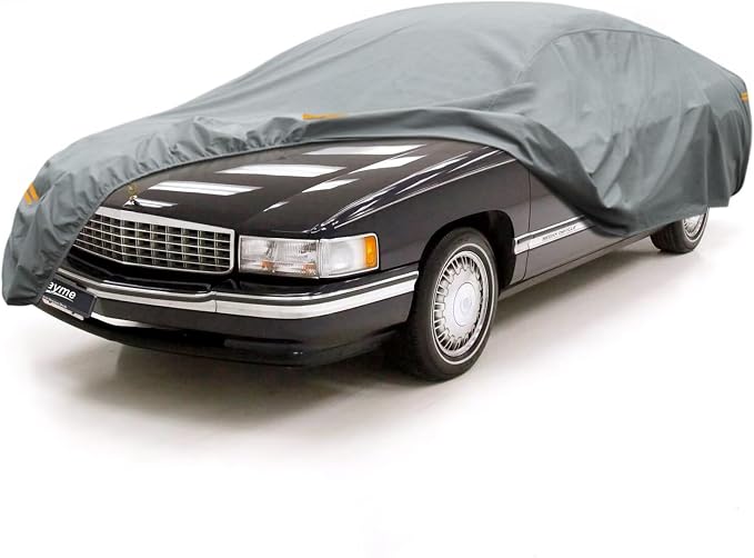 Kayme Heavy Duty Car Cover Custom Fit Cadillac DeVille Waterproof All Weather for Automobiles, Full Exterior Covers Sun Rain UV Protection.（Deliver About 3-10 Days）