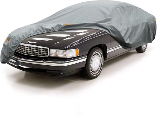 Kayme Heavy Duty Car Cover Custom Fit Cadillac DeVille Waterproof All Weather for Automobiles, Full Exterior Covers Sun Rain UV Protection.（Deliver About 3-10 Days）