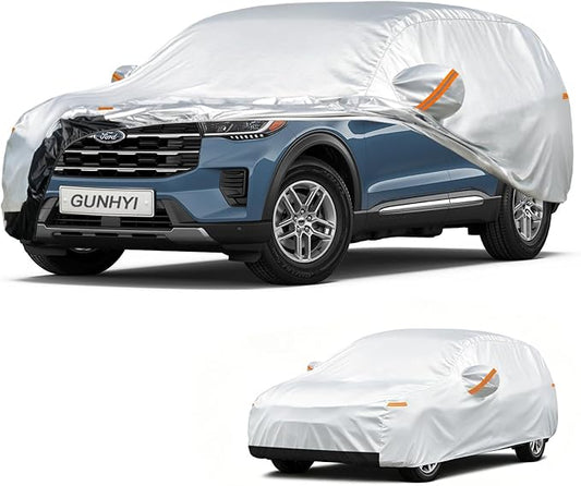 GUNHYI Car Cover Custom Fit Ford Explorer (1995-2026) Waterproof for Automobiles, Oxford Sun Rain Dust Snow Protection (Ships from US Warehouse, Delivery 3-8 Days)