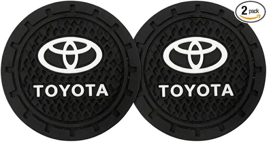 Car Cup Holder Coaster for Toyota Corolla RAV4 Highlander, 2 Pieces | Silicone, 2.75 Inch, Car Interior Accessories