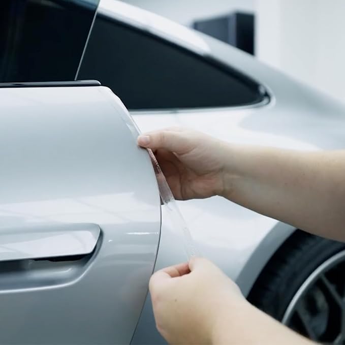 XPEL Extra Wide Door Edge Guard Film Roll, 1/2" x 12', Clear Door PPF Kit | Clear protective film helps shield door edges from chips, scratches, dings, and everyday wear.