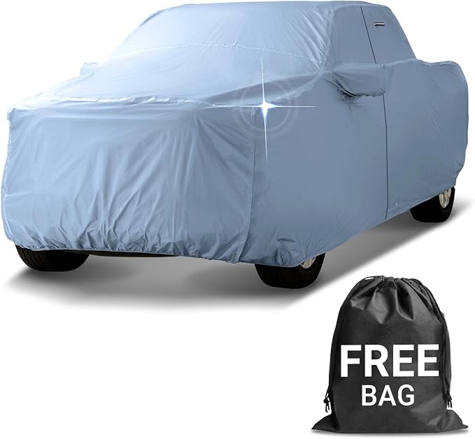 iCarCover 30-Layer Premium Truck Car Cover Waterproof All Weather | Rain Snow UV Sun Protection Full Car Covers | Ram 1500, 2500, 3500, Silverado, Sierra 2500HD, 3500HD, Size T79 (See Size Chart)
