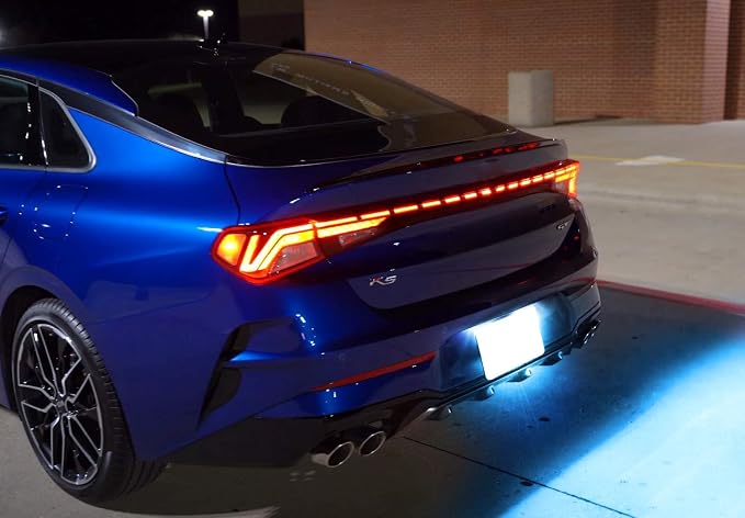 iJDMTOY Ice Blue Full LED License Plate Light Kit Compatible With Hyundai 2018-up Sonata Elantra, Kia 2017-up Niro Cadenza K7, 18-up Rio, 21-up K5, 18-SMD Aqua LEDs & Can-bus Error Free