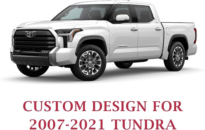 Coverado Toyota Tundra Seat Covers, Leather Seat Covers Compatible with 2007-2021 Toyota Tundra Crew/Crewmax/Extended/Double Cab Automotive Seat Covers for Car Trucks (Front, Blue)