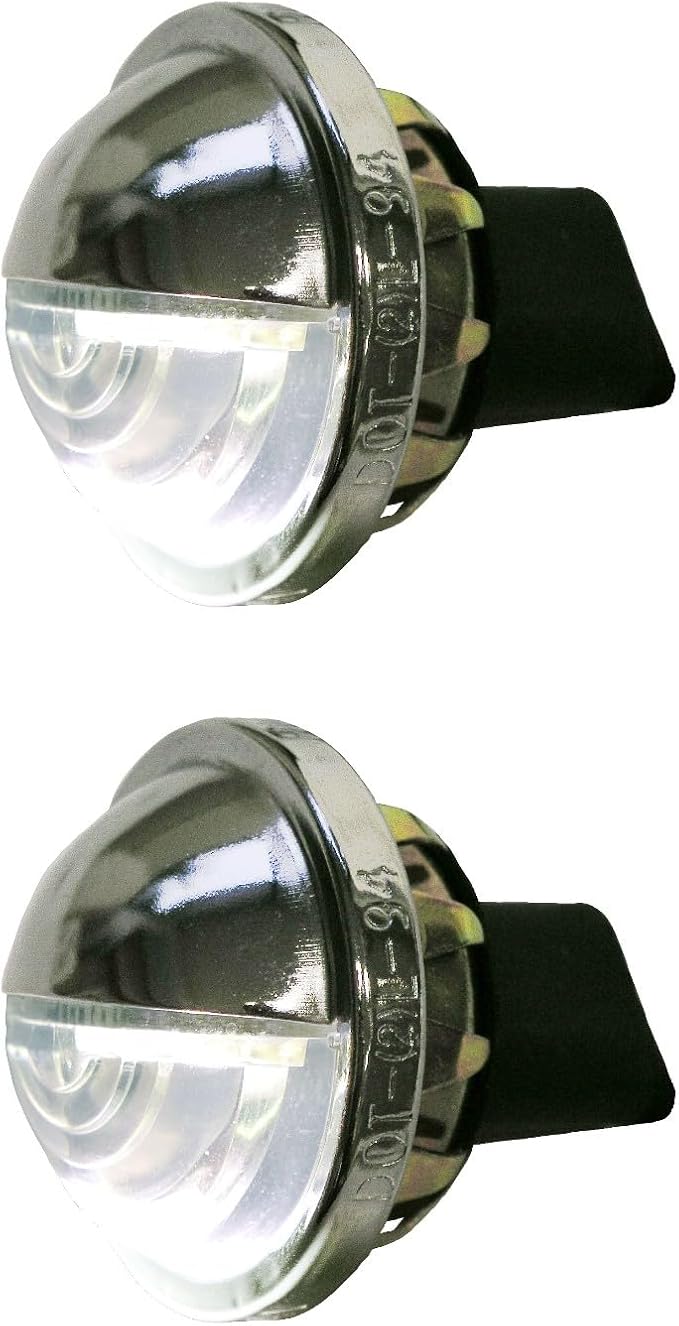 Peterson License Plate Utility Light Multi-pack (2) 298C LED Snap-In Style, White