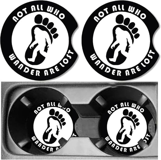 Car Cup Holder Coaster, Neoprene Universal Non-Slip Cup Holders, Car Accessories Interior for Women and Man Interior Sets 2 Pack (RYD-BD05)
