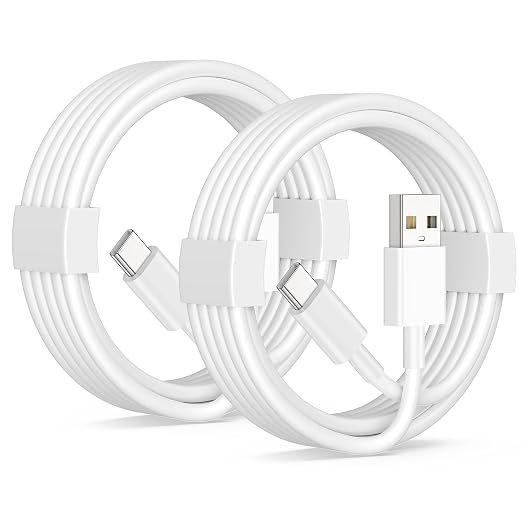 Car Carplay Cable for iPhone 17/17 Pro/Air/17e/16/15 Pro Max Charger Cord | 2Pack USB A to USB C for CarPlay USBC Cable, iPad, Galaxy, Android Phone Accessories Charging Wire Type-C Car Charger Cord