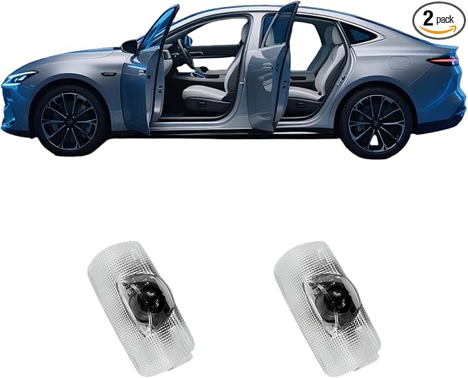 Never Fade LED Car Door Light Door Light Logo Welcome Logo Lights Accessories Compatible withLS/ES/is/LX/RX/GS/GX/RC/U（2PCS）