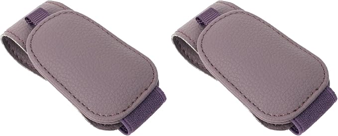 Yuoyar 2 Packs Magnetic Sunglass Holder for Car Visor (Purple) | Magnetic Interior Car Accessories
