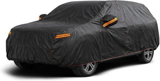6 Layer Compact SUV Cover Waterproof All Weather Protection with Cotton Liner, Universal Fit Nissan Kicks, Subaru Crosstrek, Jeep Compass, Kia Sportage, Ford Escape, Audi Q3 Q4, BMW X1