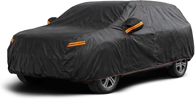6 Layer Minivan Car Cover Universal Fit for Honda Odyssey, Toyota Sienna, Dodge Grand Caravan, Chevy Traverse, Hyundai Entourage, Lexus TX, Ford Flex
