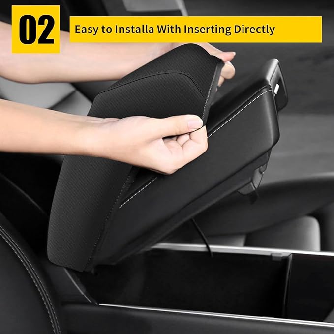 AOMSAZTO Armrest Covers for 2012-2015 Honda Civic Neoprene