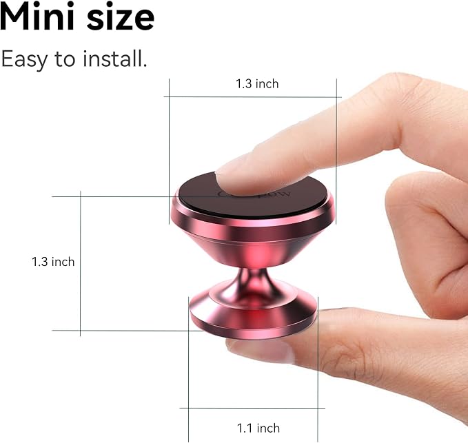 Coolpow【2 Packs Magnetic Phone Holder for Car【Strong Magnet】 Phone Holders for Your Car Phone Holder Mount【4 Metal Plate】 Universal Car Accessories for Women Men for iPhone Samsung Speakerphones