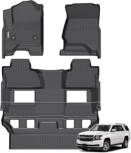 Wailtnb-All Weather Floor Mats for 2015-2020 Chevrolet Tahoe/GMC Yukon Custom Fit Chevrolet Tahoe 2015-2020 GMC Yukon Durable Easy to Clean fit 2015 to 2020 Chevy Tahoe Accessories