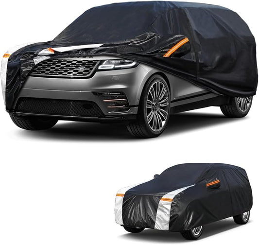 Large SUV Car Cover for Land Rover Range Rover(No fit Long) 2001-2026 100% Waterproof All Weather, Heavy Duty Outdoor Full Exterior Covers Rain Sun Wind UV Protection.