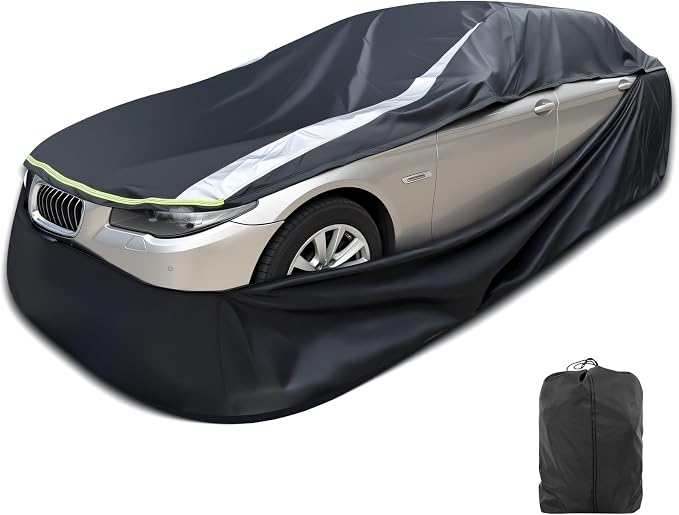 Full Enclosed Car Cover Universal Fit for CRV,RAV4,Rogue,CX5/CX30,Forester/Crosstrek,Lexus NX/UX,Tiguan,Escape,Tucson,Sportage,X1/X2,GLA/GLB, XT4/GT4,Audi Q3,Vibe/Aztek,Prius/Civic Hatchback