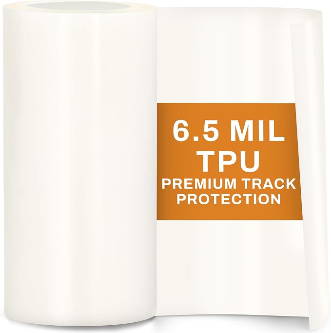 12" x 50' Clear Paint Protection Film Roll – 6.5mil TPU PPF for Car, Track Day, Road Debris, High Gloss Paint Shield Against Rubber, Dirt, and Road Debris for Track Day, Road Trips, and DIY Install